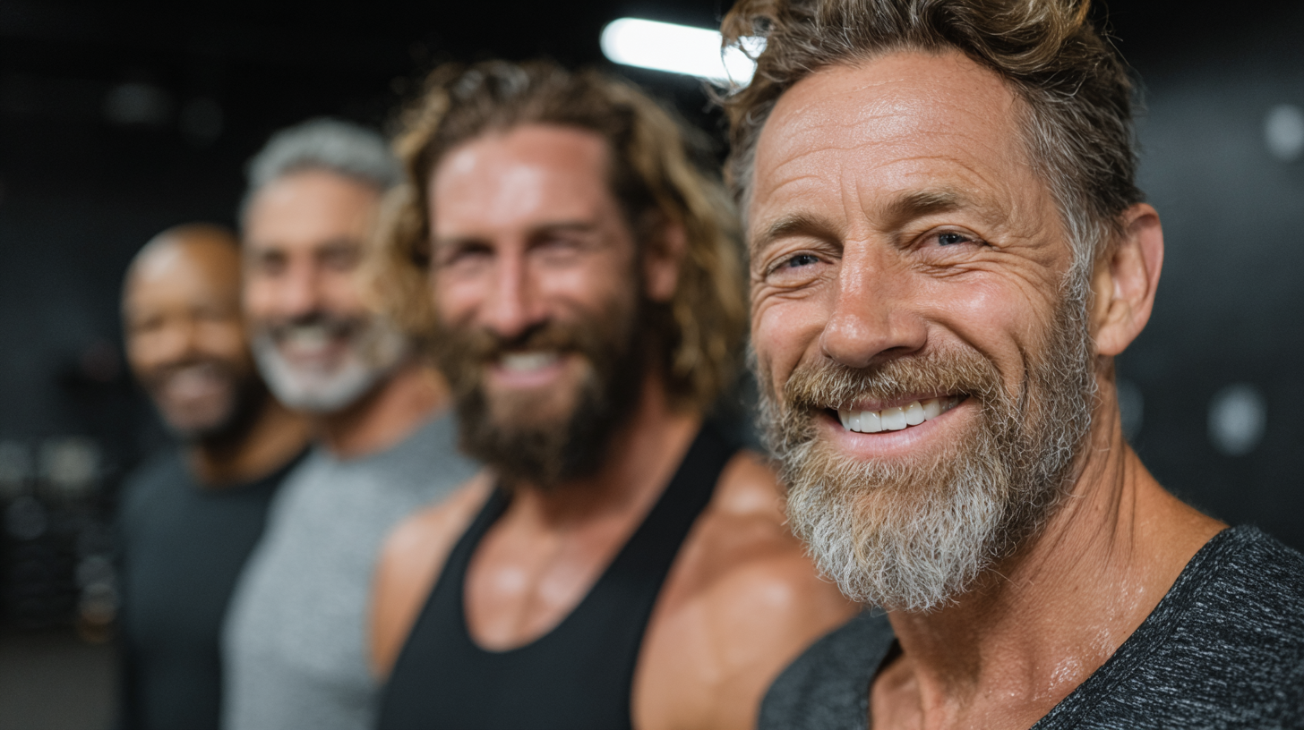 Чоловік готується до сну в спокійній атмосфері